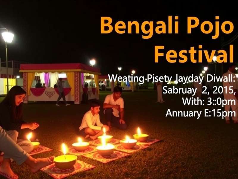 Diwali themed Bengali Pojo Festival event