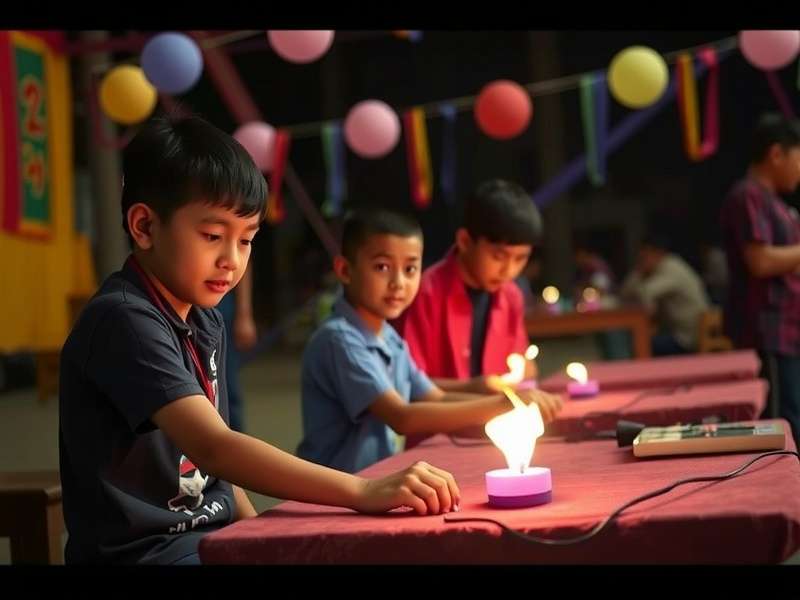 Young players enjoying Bengali Pojo Festival